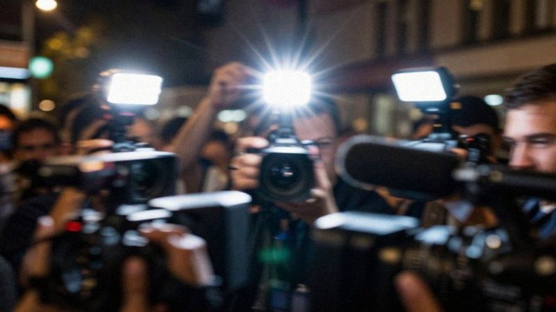 Jak dokument ukazuje presję mediów i paparazzi?
