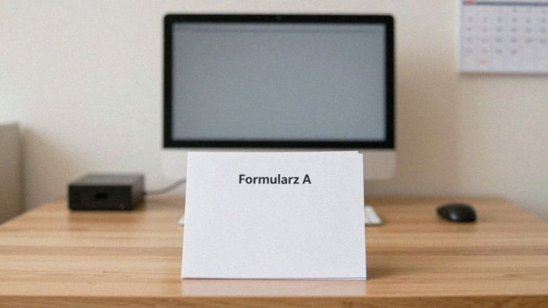 Jakie informacje zawiera formularz A?
