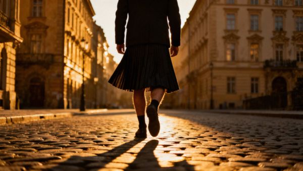Mężczyzna w spódnicy — przełamywanie stereotypów i korzyści noszenia